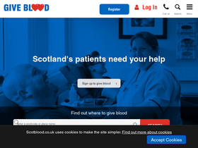 'scotblood.co.uk' screenshot