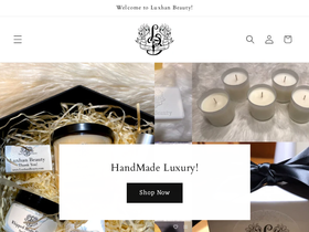 luxhanbeauty.com homepage screenshot