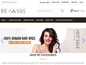 'rewigs.com' screenshot