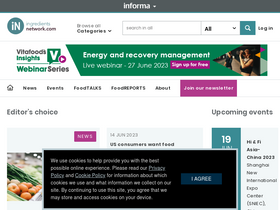 'ingredientsnetwork.com' screenshot