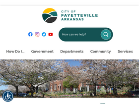 'fayetteville-ar.gov' screenshot