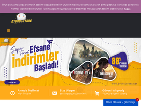 'oyuncustore.net' screenshot