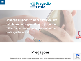'pregacaocrista.com' screenshot