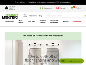 'multilighting.ca' screenshot