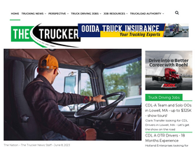 'thetrucker.com' screenshot