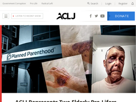 'm.aclj.org' screenshot