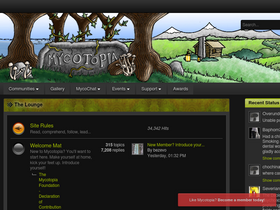 'mycotopia.net' screenshot