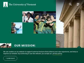 'uvm.edu' screenshot