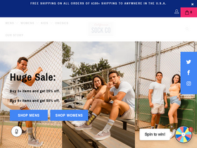 californiasockcompany.com homepage screenshot