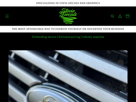steviedecals.ca homepage screenshot