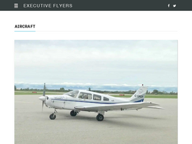 'executiveflyers.com' screenshot
