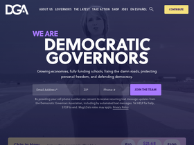 'democraticgovernors.org' screenshot