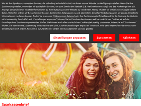 'sparkasse-hoexter.de' screenshot