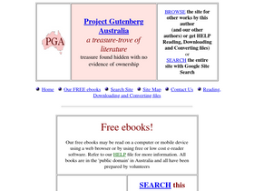 'gutenberg.net.au' screenshot