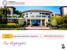 'oakridge.in' screenshot