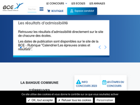 'concours-bce.com' screenshot