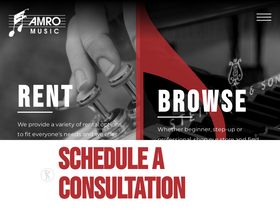 'amromusic.com' screenshot