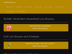 'crackstreams.me' screenshot