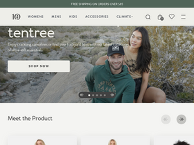 'tentree.ca' screenshot
