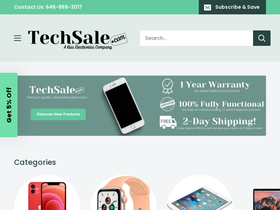 techsale.com homepage screenshot