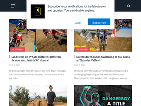 'dirtbikelover.com' screenshot