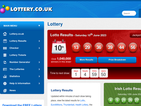 'lottery.co.uk' screenshot