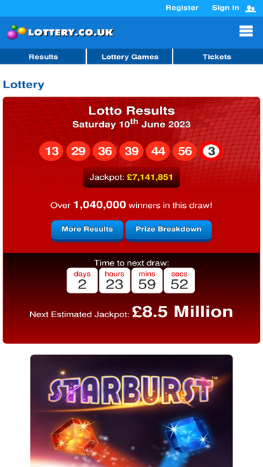 National deals lotto merseyworld