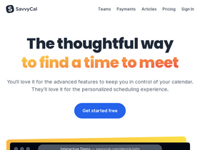 'savvycal.com' screenshot