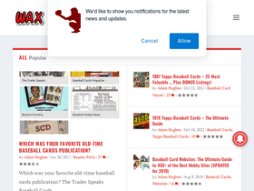 'waxpackgods.com' screenshot