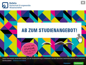 'ostfalia.de' screenshot