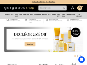'gorgeousshop.com' screenshot