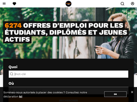 'studentjob.fr' screenshot