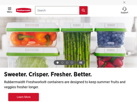 'rubbermaid.com' screenshot
