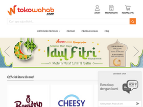 'tokowahab.com' screenshot