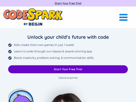 'codespark.com' screenshot