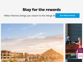 'hiltonhonors.com' screenshot