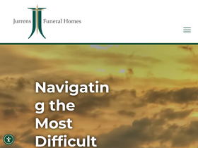 'jurrensfuneralhome.com' screenshot