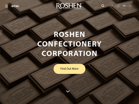 'roshen.com' screenshot