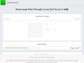 'sendtransfer.com' screenshot