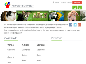 'animais-estimacao.com' screenshot