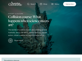 'australiangeographic.com.au' screenshot