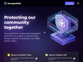 'avengerdao.org' screenshot