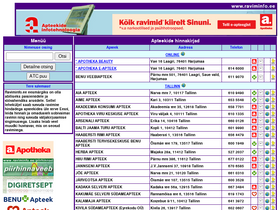 'raviminfo.ee' screenshot