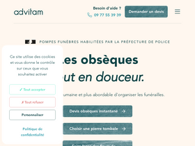 'advitam.fr' screenshot