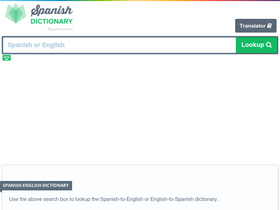 'spanishdictionary.cc' screenshot