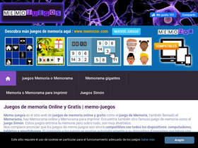 'memo-juegos.com' screenshot