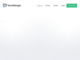 'servemanager.com' screenshot