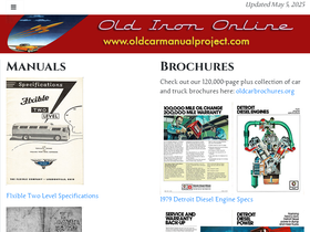 'oldcarmanualproject.com' screenshot