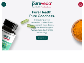 pureveda.com homepage screenshot