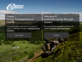 'caerphilly.gov.uk' screenshot